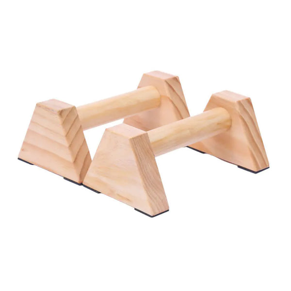 FitHydrate™ Wooden Push-Up Parallettes (25cm/30cm)