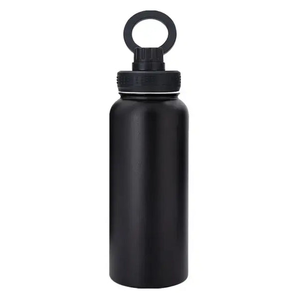 FitHydrate™ Magnetic Flow Bottle — 1L Insulated + Phone Mount
