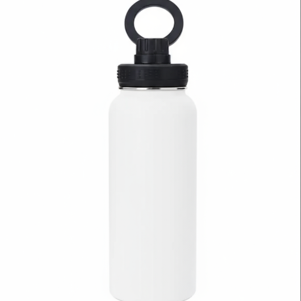 FitHydrate™ Magnetic Flow Bottle — 1L Insulated + Phone Mount