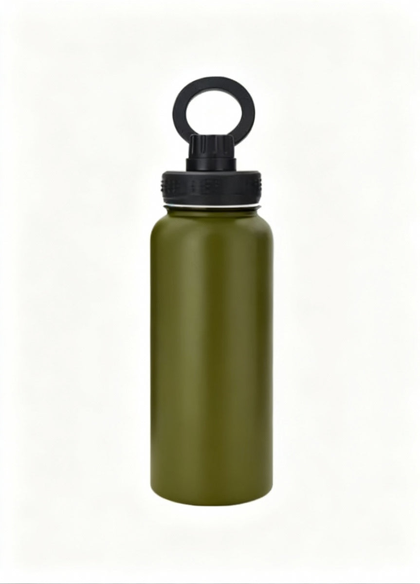 FitHydrate™ Magnetic Flow Bottle — 1L Insulated + Phone Mount