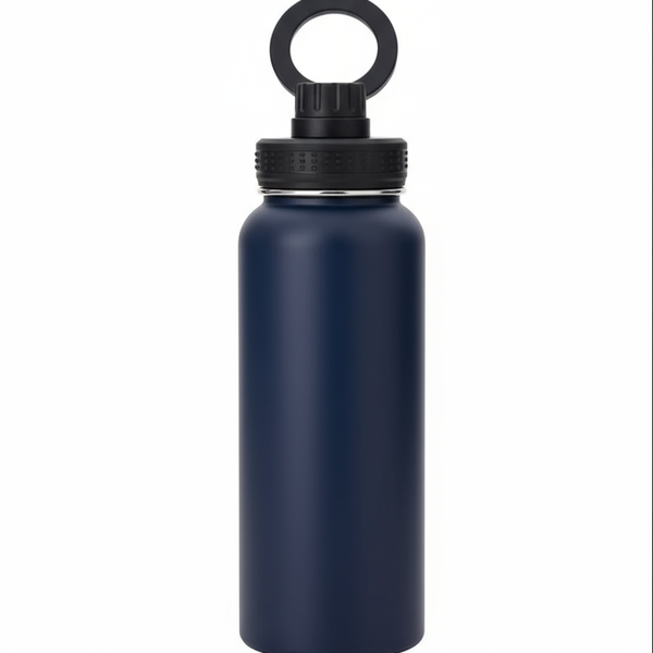 FitHydrate™ Magnetic Flow Bottle — 1L Insulated + Phone Mount